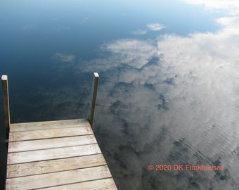 Waterweergaven 8 blanco notitiekaarten