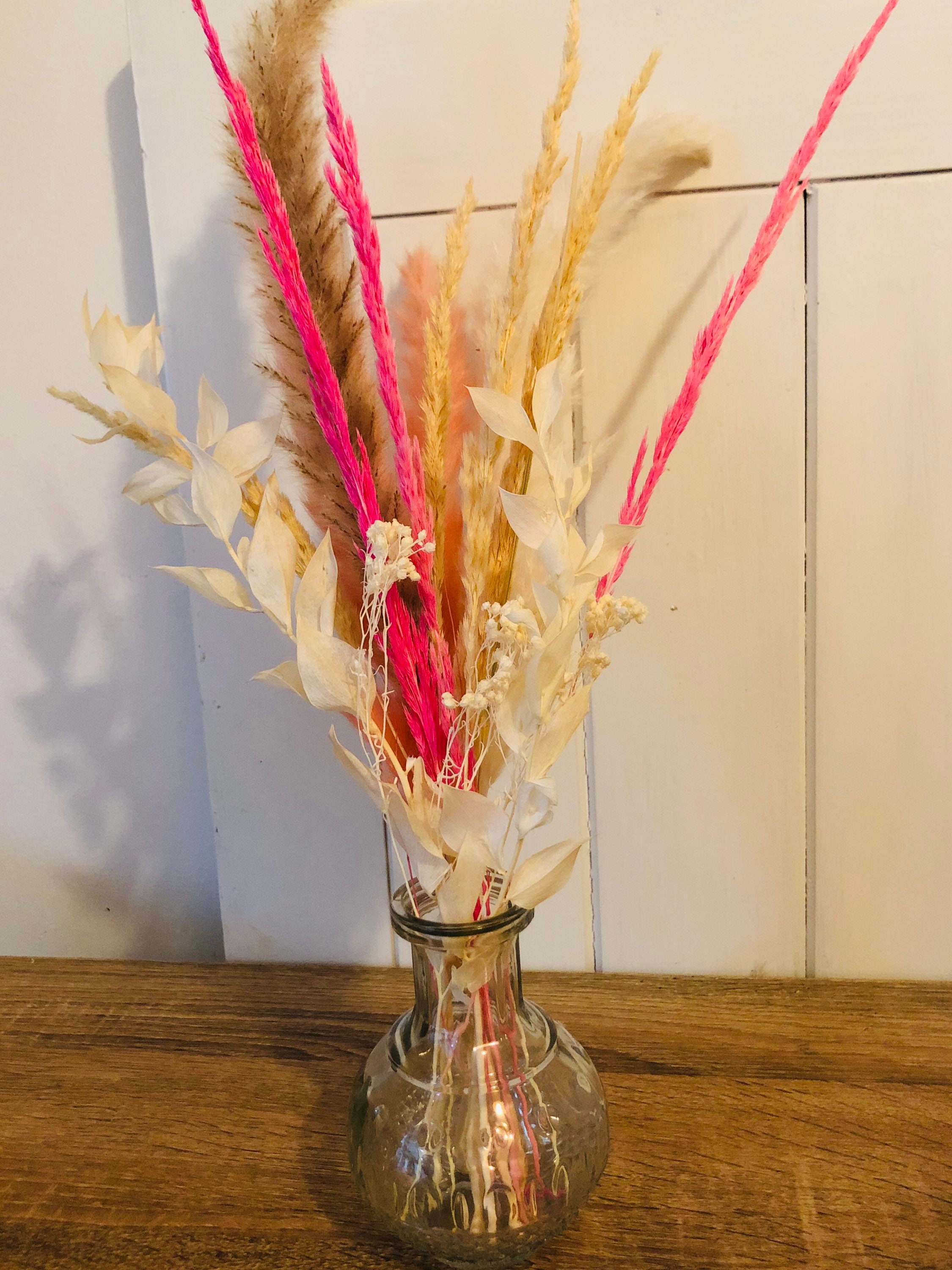 Dried flowers pretty vase glass vase flower set flower Etsy