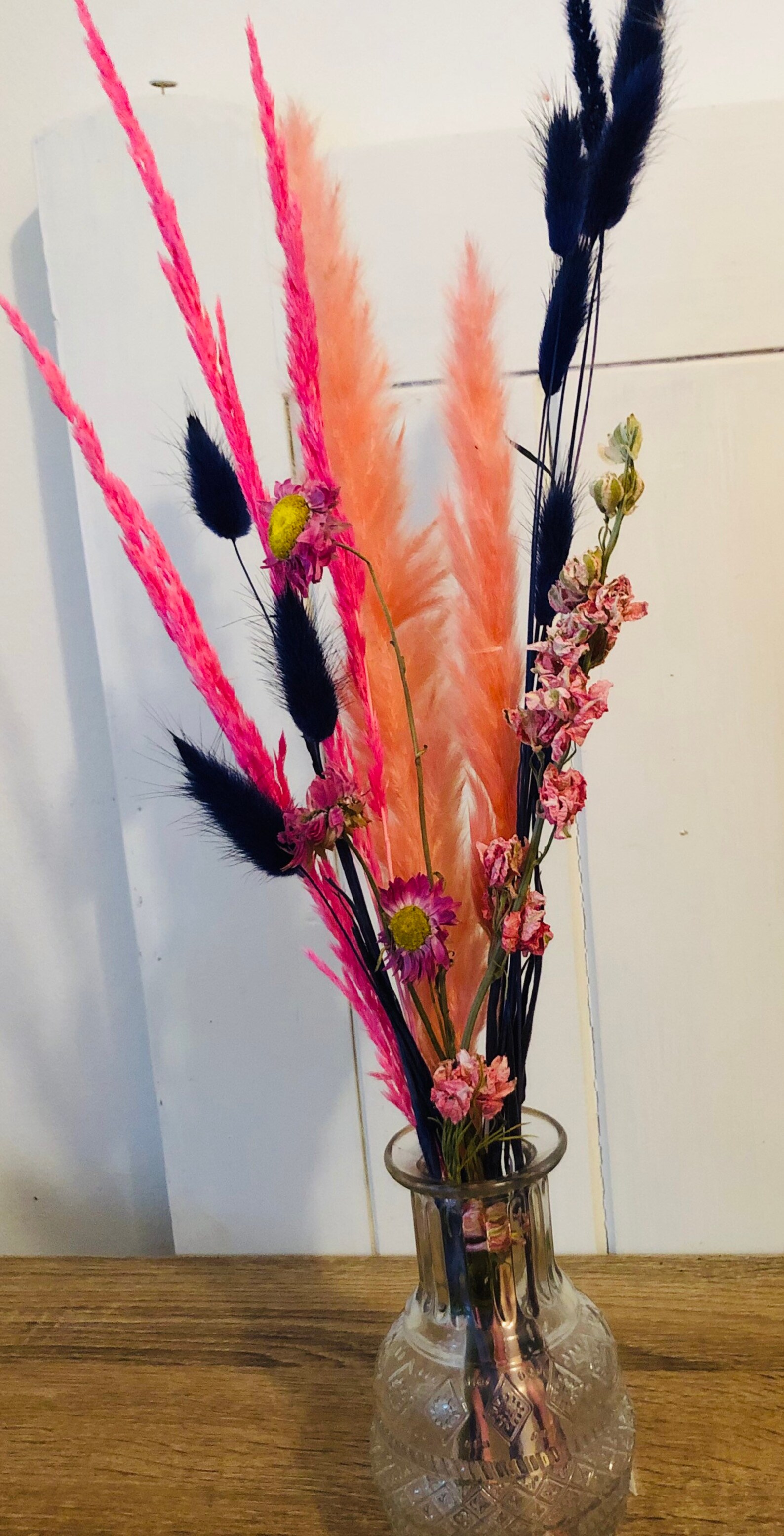 Dried flowers pretty vase glass vase flower set flower Etsy