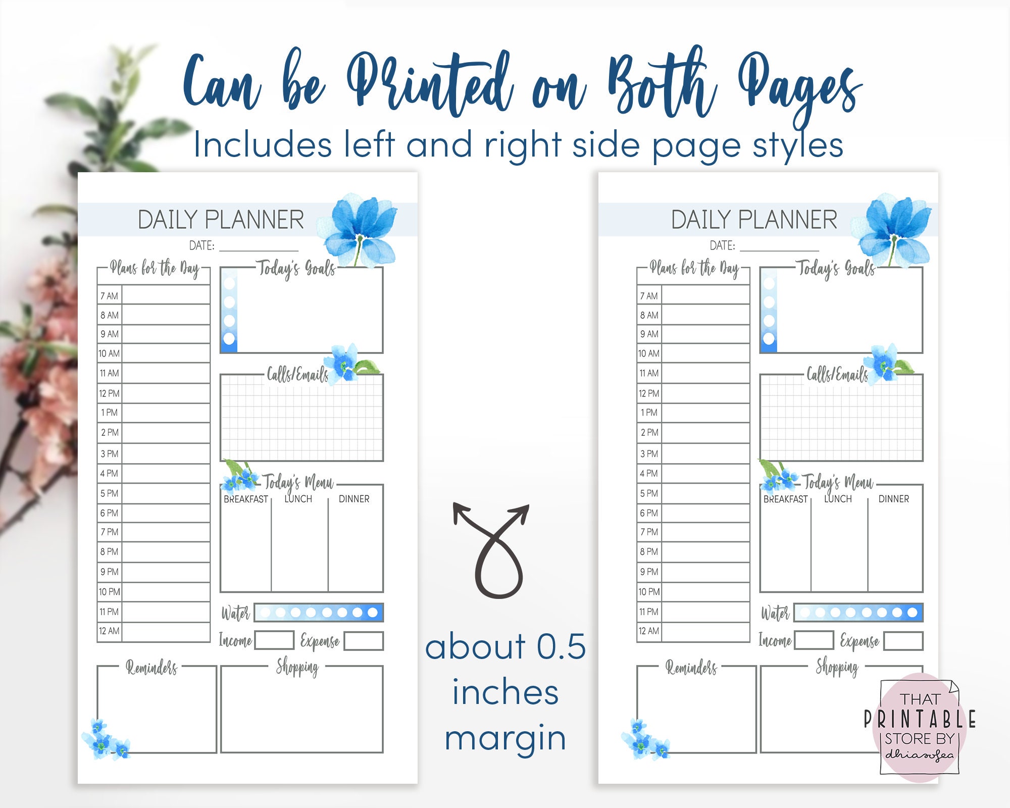 printable-filofax-personal-size-refills-watercolour-floral-planner