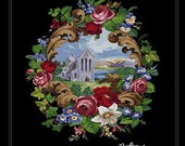 Antique Floral Church