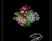 antique berlin primroses pattern 1840