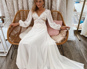 hippy white dress