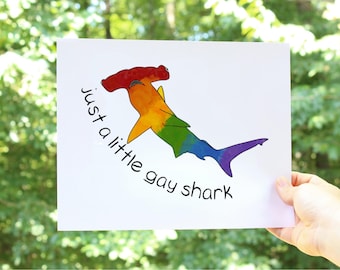 Just Some Little Gay Art Prints, LGBTQ, 5x7, 8x10, Ready to Frame Original Artwork