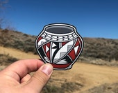 Pueblo Pottery Bowl Sticker