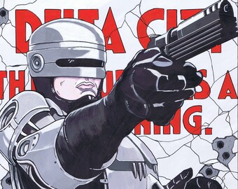 Robocop (1987) VID-O-RAMA Print (A3)