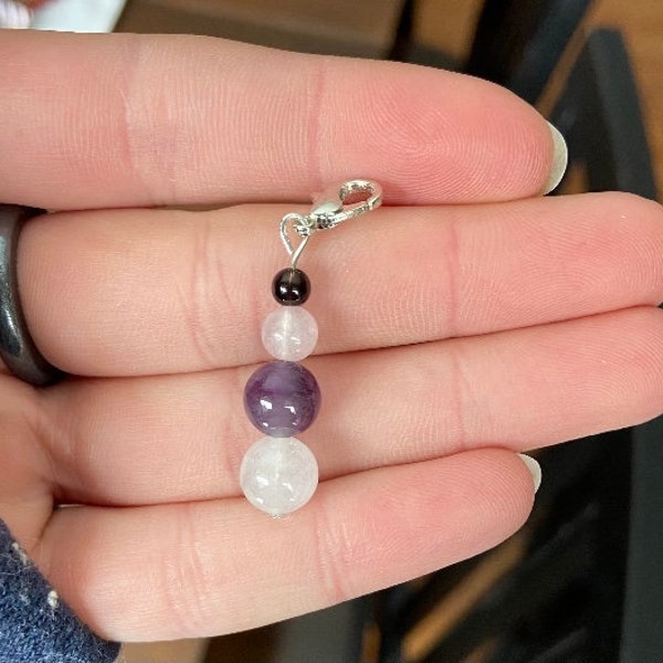 Healing Pendant for Pets, Natural Crystal, Blessed, Cleansed and Charged