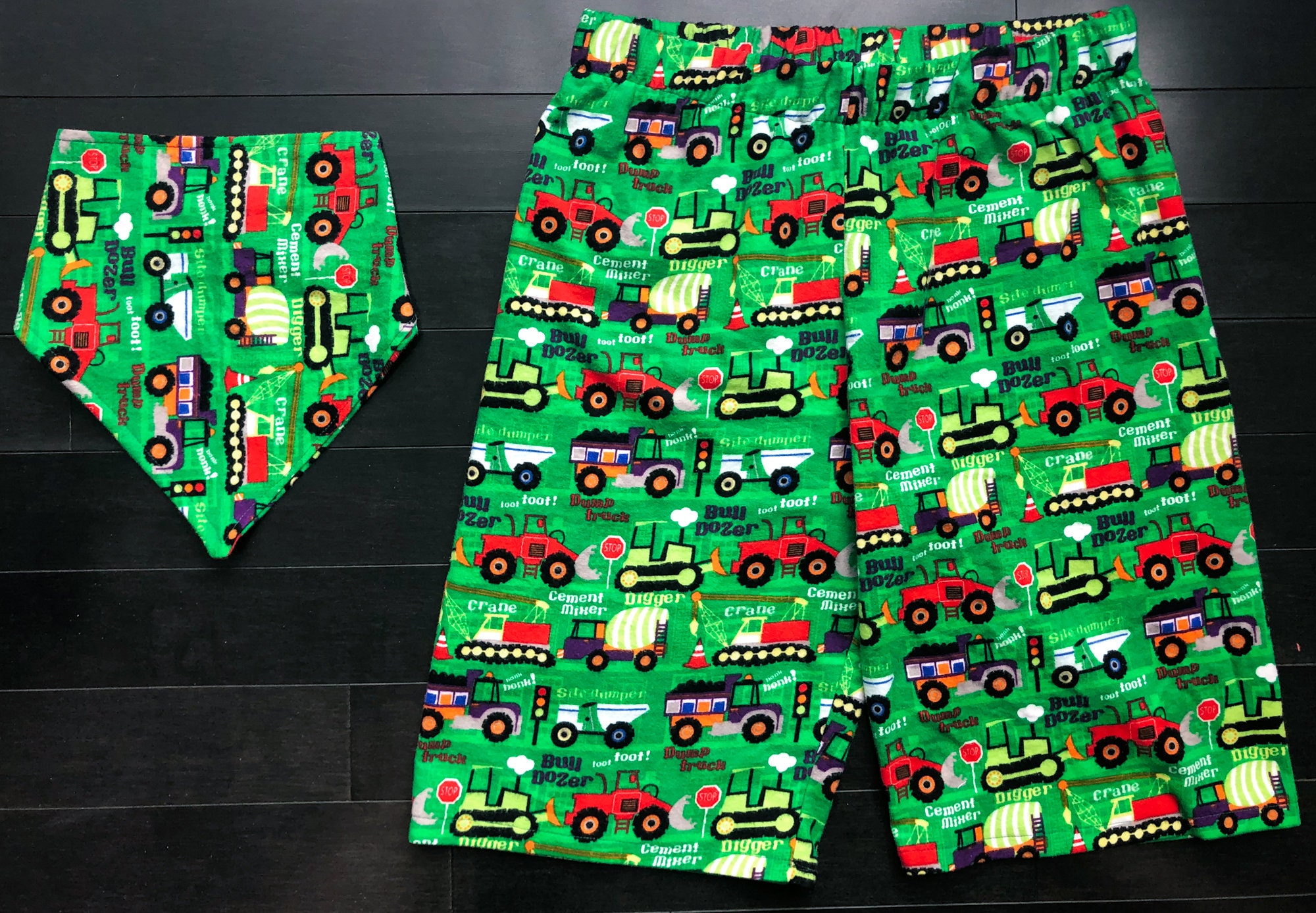 ABDL Shorts Construction Print Green Get digin' and Etsy