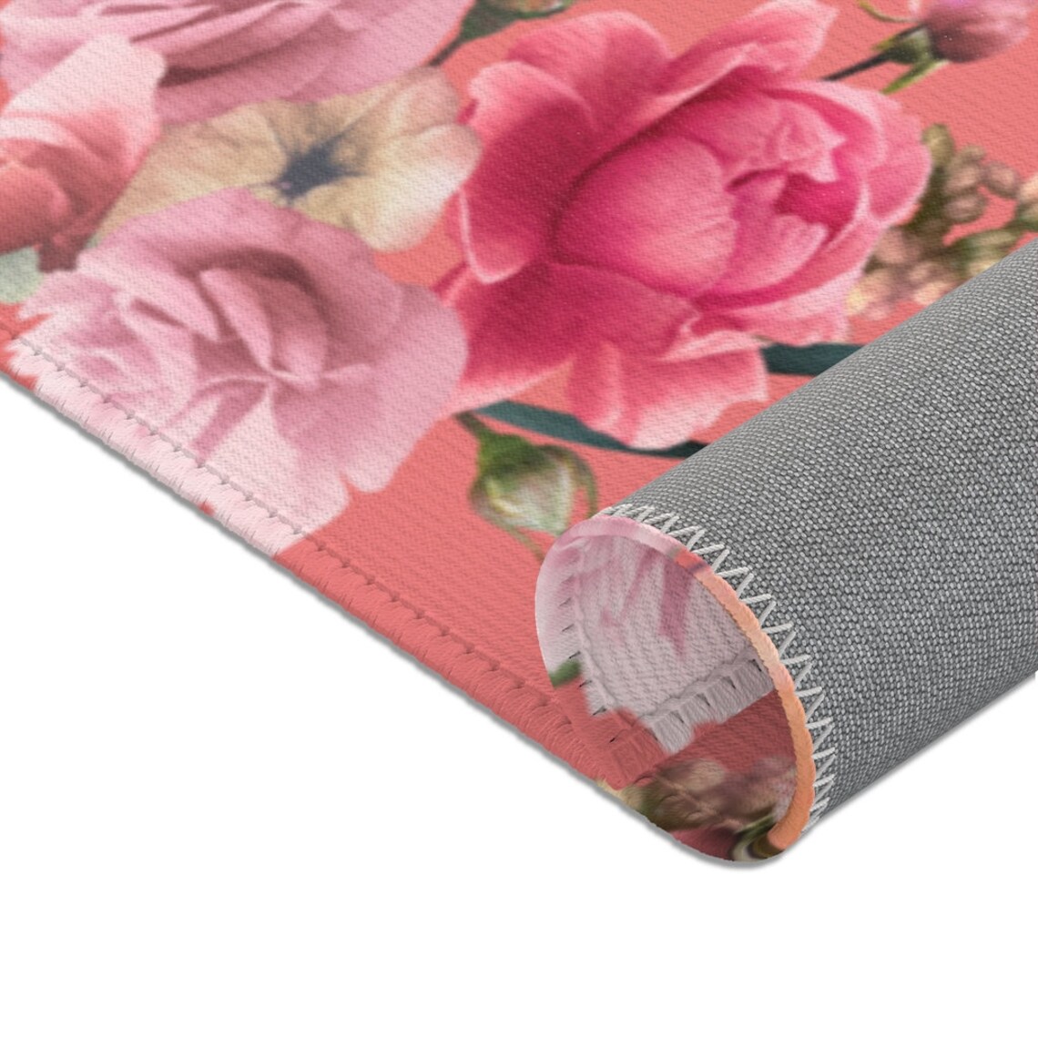 Floral Area Rug Rose Rug Vintage Design Rug Chic Roses Rug Etsy