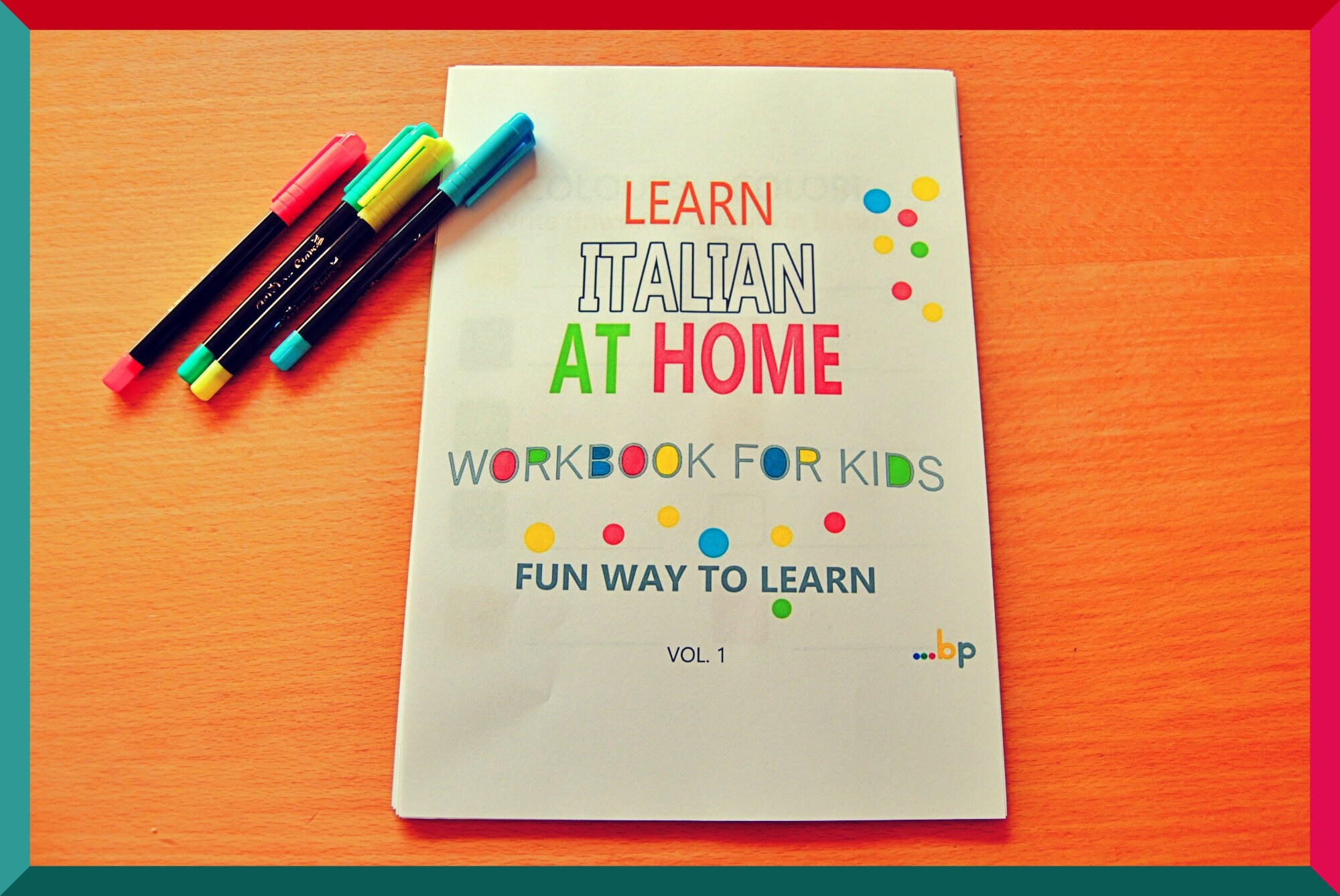 Learn Italian at Home - Printable Workbook for Kids - Etsy