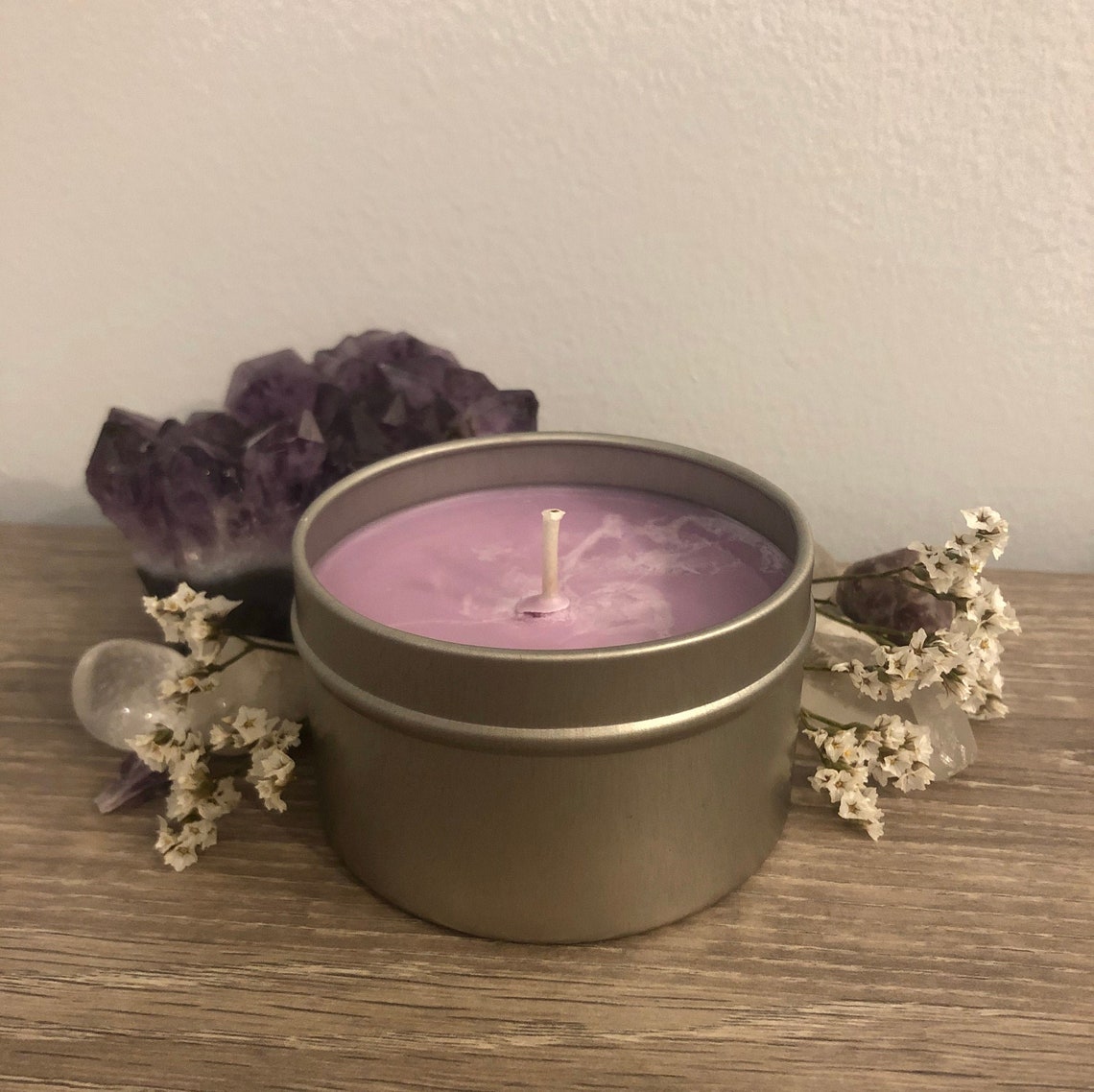 Lavender Vanilla Scented Candle handmade with essential oils Etsy