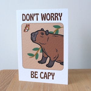 Capy Birthday Birthday Party Capybara Greetings Card | Birthday Gift | Thinking Of You Card | Wife | Husband | A6 Card | Funny Birthday Card