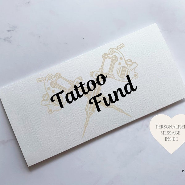 Tattoo Fund | Linen Card Money Wallet | Perfect Tattoo Addict Gift | Tattoo Birthday Gift