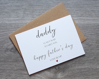 Love From Bump Father's Day Card | Cards For Dad | Dad To Be Card | 1st Father's Day | Cute Father's Day Card |  Minimalist Cards