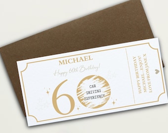 Personalisierte 60. Geburtstag Rubbelkarte, Geburtstags-Rubbelkarte, Alles Gute zum Geburtstag Reveal Geschenk, Überraschungsgeschenk, Geburtstags-Rubbelkarte