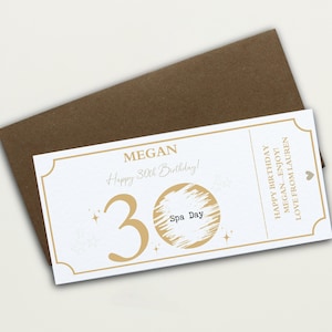 Regalo personalizzato con biglietto gratta e vinci per il 30° compleanno - Sorpresa rivelata per lui o per lei - CELEBRAZIONE UNICA DI UN TRAGUARDO