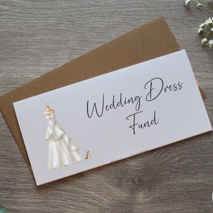 Hochzeitskleid aus Geldbeutel | Bargeld Umschlag Geschenk | Hochzeits- & Verlobungsgeschenk | Braut Party Karte