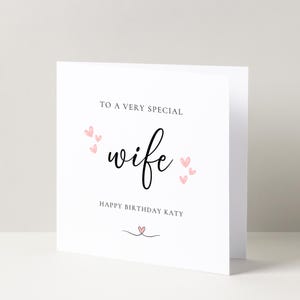 Carte de voeux d'anniversaire spéciale pour femme, carte spéciale pour femme, carte d'anniversaire pour elle, anniversaire marquant,