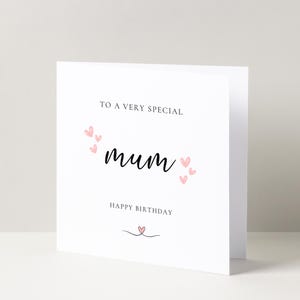Personalisiert an eine spezielle Mutter Geburtstagsgrußkarte, spezielle Mutterkarte, Geburtstagskarte für sie, Meilenstein-Geburtstag, Geschenk für Mutter