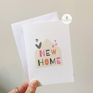 Carte de félicitations pour la nouvelle maison | Carte Nouvelle Maison | carte déménagement | carte de voeux | Carte Première Maison | Jolies cartes