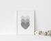Triple Grey Hearts Wall Art Print | UNFRAMED PRINTS | Home Décor | A3/A4/A5 Prints | Mrs Hinch Inspired Twig Hearts | New Home Gift