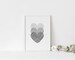 Triple Grey Hearts Wall Art Print | UNFRAMED PRINTS | Home Décor | A3/A4/A5  Prints | Mrs Hinch Inspired Twig Hearts | New Home Gift 