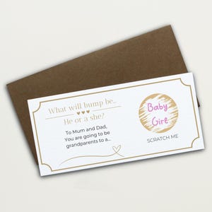 Carte à gratter personnalisée pour baby shower, cadeau de naissance, faire-part de grossesse, souvenir amusant, jeu de baby shower