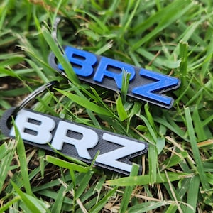 BRZ Keychain Custom Colors BRZ Logo High Quality - Etsy