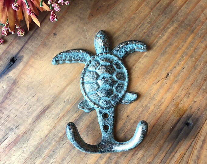 Cast Iron Turtle Hook Wall Hook Towel Hook Bathroom Hook Etsy