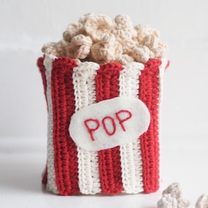Crochet Popcorn Cup Pattern (Digital Download)