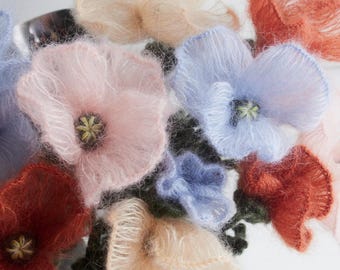 Schema per realizzare un papavero all'uncinetto in formato PDF / Amigurumi di un fiore soffice (download digitale)