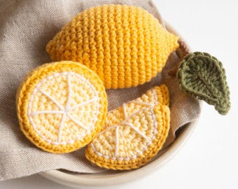 Crochet Lemon Pattern: Three designs in one! (Digital Download)
