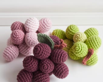 Crochet Playfood Grapes Pattern (Digital Download)