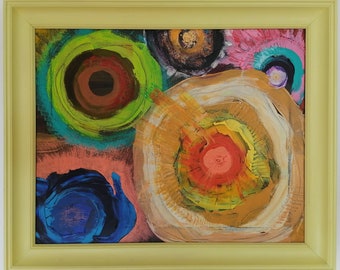 Handmade acrylic painting - &quot;Thoughts&quot;