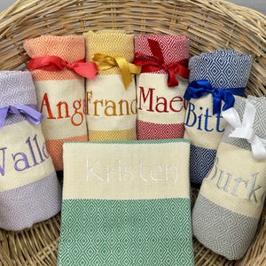 Personalized Towel, Bachelorette Party Favor, Bridesmaid Gifts, Beach Towel, Housewarming Gift, Bridal Shower Gift, Personalized Gift