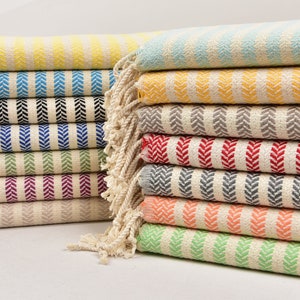 Hand Towel, Face Towel, Kitchen Towel, Chevron Dishcloth, 18x40 Inches Cotton Peshkir, Bridesmaid Gift , Holiday Towel, Hotel Napkin,