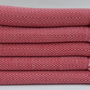 Bachelorette Gift Red Towel Turkish Peshtemal Shower Towel 70&quot;x40&quot; Cotton Towel Handcrafted Peshtemal Christmas Towel Turkish Towel I-18