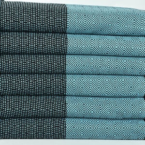 Beach Blanket, Wholesale Blankets, Turquoise Throw, Diamond Throw, 79x99 Inches Aesthetic Throw Blanket, Camping Blanket,