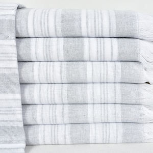 Gift Towel Wholesale Towel 37"x65"  Turkish Peshtemal Thin Towel Bulk Towel Gray Towel Turkish Towel Anatolian Towel Beach Yoga Towel  YR-02