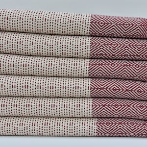 Peshtemal Burgundy Towel Pattern Towel Turkish Towel 40 "x70" Camping Towel Decoration Towel Design Towel Eastern Turkish Peshtemal I-14