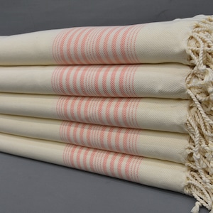 Linen Towel, Hammam Towel, Turkish Bath Towel, Beach Towel, Boho Towel, Gift Peshtemal Towel, Striped Towel, 40x70 inches Towel, T-04