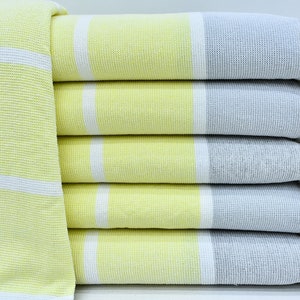 Turkish Towel, Beach Towel, Pool Towel, Yellow Terry Towel, Bathroom Towel, Turkish Bath Towel, 40&quot;x67&quot; Bath Towel, Wedding Gift Towel B-08