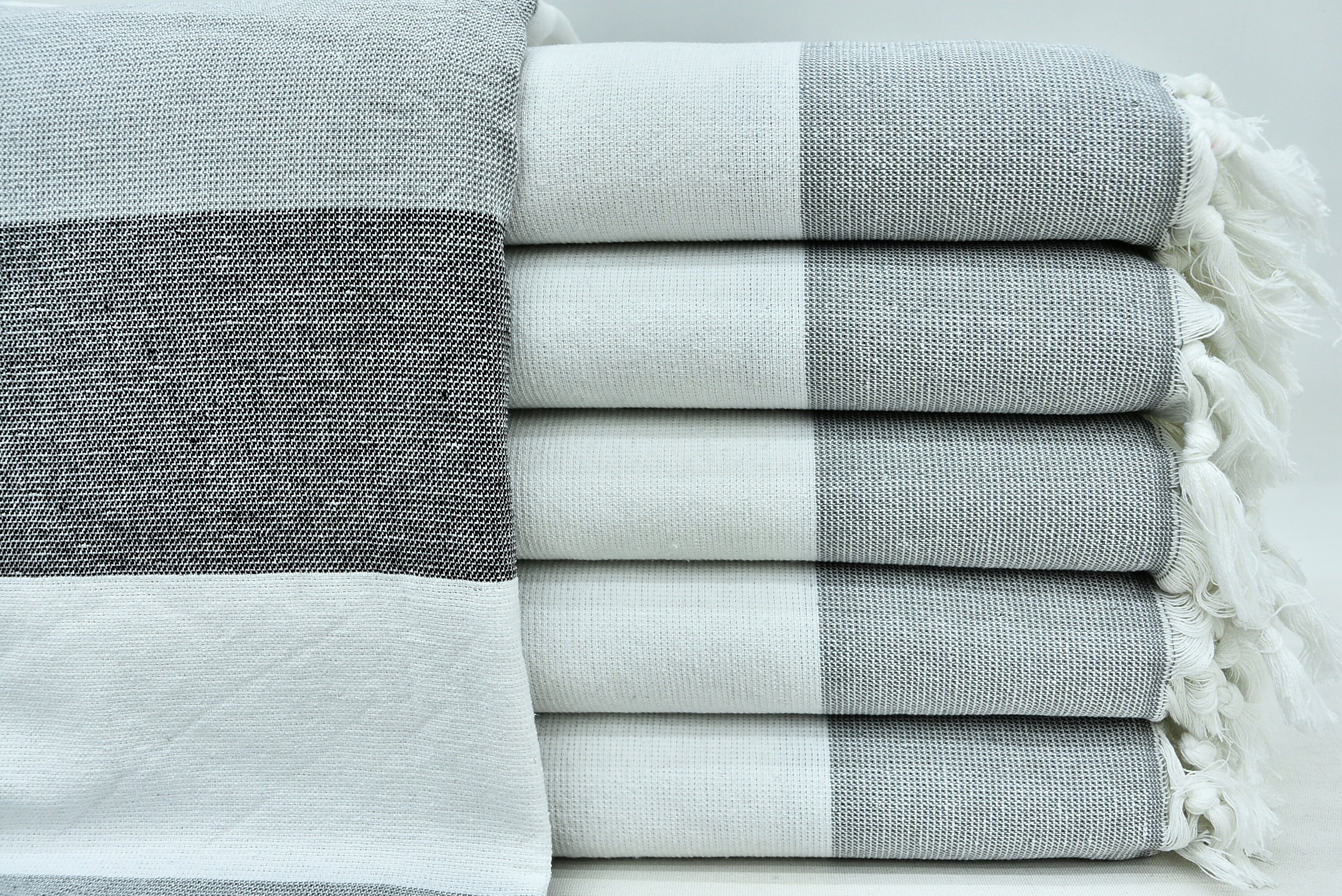 Badezimmer-Handtücher schwarz und grau türkische Handtuch | Etsy