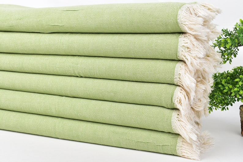 結婚祝いのタオル、名入れタオル、グリーンペシュキール、無地タオル、24x40インチ、彼女へのギフト、装飾ペシュキール、ギフトタオル、ティータオル、 画像 3