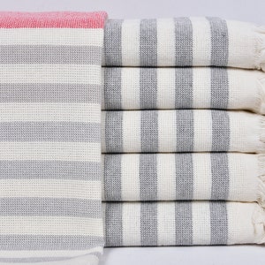 Small Towel, Kitchen Towel, Face Towel, Striped Peshkir, 18x36 Inches Cotton Napkin, Bridesmaid Gift , Small Bath Towel,