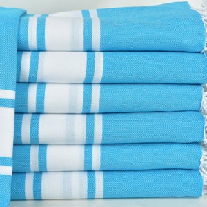 Home Decor Gifts, Bachelorette Party, 40x71 Inches Turquoise Cotton Towel, Wedding Favors, Boyfriend Christmas Gift,