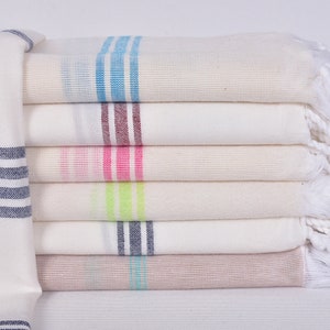 Turkish Towel, Beach Towel, Personalized Towel, Striped Towel, 40x71 Inches Cotton Towel, Monogrammed Towel, Holiday Peshtemal,