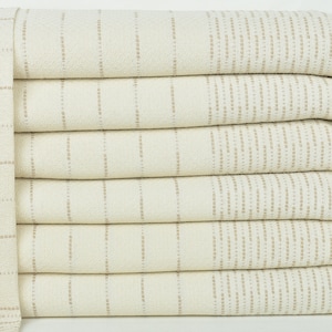 Couch Throw, Bedcover, Light Beige Throw, Striped Throw, 97x91 Inches Boho Bedspread, Curtain Blanket, Organic Throw, Designer Blanket,