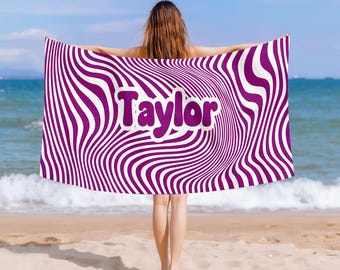 Personalized Towel, Colored Towel, Bridesmaid Gift, Custom Name Towel, Custom Printed Turkish Towel with Name, Custom Turkish Towel,
