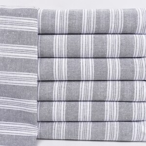 Organic Beach Towel, Bath Towel, Gray Towel, Striped Towel, 40x71 Inches Bachelorette Party Gift, Gift Peshtemal, Guest Towel,